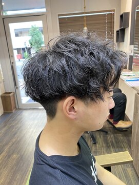 メンズ レオ 天六店(men's LEO) アップバング×スパイラル