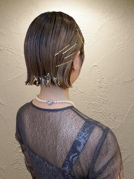 ラックスビー ユナイテッド 神戸三宮いくたロード店(LUXBE UNITED) ショートボブ/ヘアセット/お呼ばれヘア