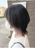 ウルフカット ダブルカラー シルバー