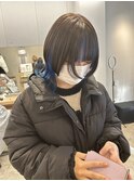 ウルフxインナーカラーxブルー【ior北千住】