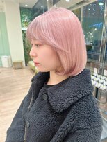 モリオフロムロンドン 大宮店(morio from London)&nbsp;【morio坪井】ケアブリーチ ×ホワイトピンク