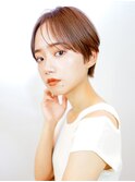 ハンサムショート×ブラウンベージュ