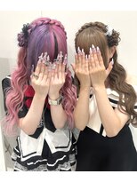 プティクローシェ バイ クオーレ(petite cloche by CUORE)&nbsp;【量産型】編み込みカチューシャサイドお団子ヘア