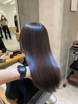 ジーナ 船橋(Zina) 髪質改善＊ロングレイヤーグレーベージュ＊美髪【Zina船橋】