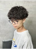 MEN'S HAIR/ダークアッシュ/ニュアンスパーマ/韓国マッシュ