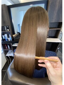 アールサロンプラスキャスパ 自由が丘(Rrsalon+CASPA) 《髪質改善》R.HASエクソソーム水素トリートメント＋カラー