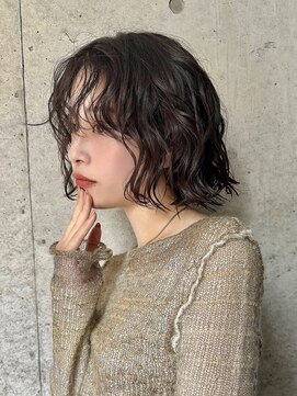 サンド 大阪梅田(sand) ＠hitoshi__sand ボブ/黒髪/ネビージュ/小顔/ワンレン/大阪梅田