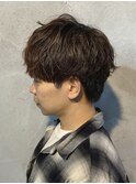 メンズマッシュウルフソフトツイストスパイラルパーマ群馬高崎