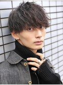 刈り上げツーブロックツイストスパイラルパーマ無造作マッシュ