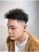 フェードツイストピンパーマ(ブッダパーマ)
