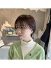 【綺麗に】 カット+デトックスカラー（残留薬剤除去）+プレミアムTR ￥13200