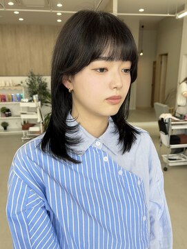 ミリ 奈良店(mm) レイヤー/ミディアムレイヤー/近鉄奈良/ハッシュ/顔まわり/学割