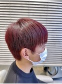 【鮮やか発色】大人のベリーレッドショート＠20代30代40代50代