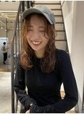 ベージュ＋ロングパーマ/小出/Nary六角/京都美容室