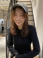 ナリー(Nary)&nbsp;ベージュ＋ロングパーマ/小出/Nary六角/京都美容室