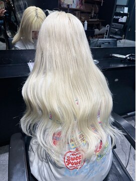 バトー(bAteAu) ホワイトブロンドエクステ100本