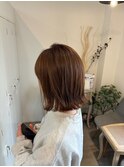 くびれヘアぷつっと柔らかミニボブ