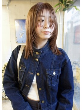 イェン(Yen.) オレンジベージュフェイスレイヤーカット