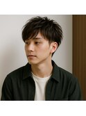 簡単スタイリング ツーブロックマッシュ 20代 30代 40代 学割