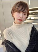 20代/30代/ニュアンスカラー/小顔/前髪カット/ショート/表参道