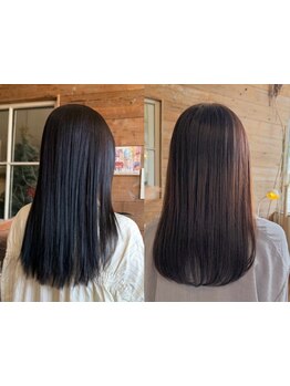 うねりや剛毛も魅力的な動きに変わる。髪質を活かす計算高いカットで、手入れが楽なスタイルを実現。