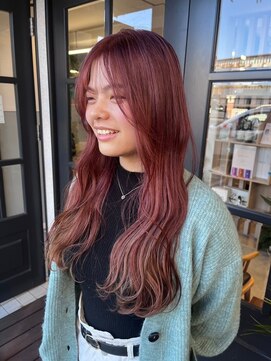 柔らかいピンクカラー《西新店》