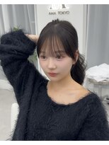 アマトウキョウスマートサロン(AMA TOKYO×Smart Salon) くびれレイヤー/顔まわりカット/レイヤーカット/小顔ヘア