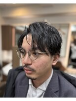 ケースタイルヘアスタジオ  虎ノ門店(K-STYLE HAIR STUDIO)&nbsp;ナチュラルビジネスミディアム<理容室>パーマくせ毛