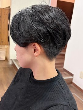 アクティフ(actif) お客様リアル　刈り上げセンターパート