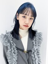 アルバム 池袋(ALBUM)&nbsp;透明感カラー黒髪ネビージュオリーブカラー秋色_F30468