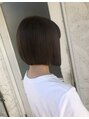 センカンドハウス(hair studio 2nd House)&nbsp;ぱつっとボブに透明感のあるベージュでより柔らかい印象を♪