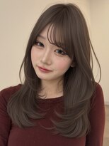 リリット(ReLit)&nbsp;マレットヘアハイライト髪質改善オリーブグレーココアベージュ