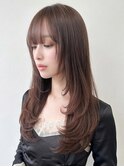 ショコラグレージュ髪質改善カラー小顔レイヤー透明感夏カラー