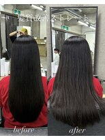 ミリ 奈良店(mm) noa___hikaru 縮毛矯正 髪質改善縮毛矯正 艶