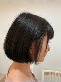 首元が綺麗にみえる。まとまるミニボブ★