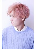 韓流ピンクベージュセンターパート