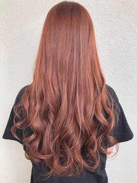 ジーナ 渋谷駅前(Zina) 【Zina渋谷】カシスオレンジカラー×シースルー前髪