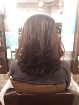 ムードコア(mu;d-Coa) 【石川裕輔】パーマ×ハイライト ミディアムスタイル