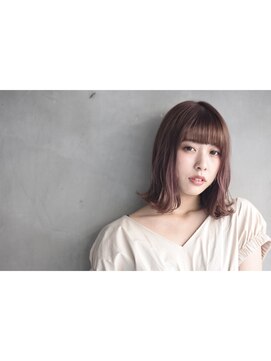 シャンティー(shanti) 抜け感ピンクカラーの★外ハネボブ★【shanti 石川】