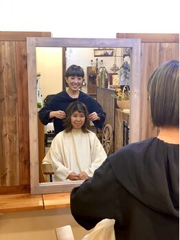 ヘアーアンドメイク モイ(hair&make Moi)の写真/【五反野駅＊徒歩1分】女性スタイリストのみのアットホームなサロン《Moi》で、癒しのひと時を…♪