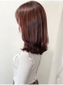 ピンクブラウン♪ブリーチ無し/ショコラベージュ/ボブルフ