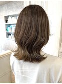 福山美容室caary大人気イルミナカラー ブラウンベージュ