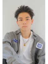 ガリカ シーム(Gallica/SEAM)&nbsp;【翁長孝輔】短髪黒髪ツーブロックスパイキーショート束感<原宿>