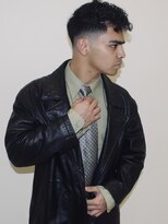 ハイブ 金沢(Hive)&nbsp;アップバングフェードバーバースキンフェードメンズパーマ