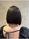 ラインボブ/ボブ/暗髪ボブ