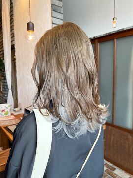 ベランダ(veranda) インナーカラー・ホワイトブルー