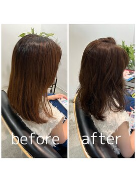 スピカ(SPICA) 【ケアカラーコース】お客様施術事例