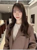 【Look at】20代30代40代ロングレイヤーカーキベージュウェーブ