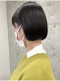 乾かすのが楽！お手入れ簡単顎上ボブ　切りっぱなし　岐阜美容院