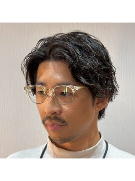 ジェントル(GENTLE) ラフさと品格を兼ね備えた大人のビジネスパーマ/メンズパーマ